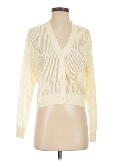 Pre-owned Uniqlo Cardigan Sweater In Ivory