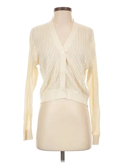 Pre-owned Uniqlo Cardigan Sweater In Ivory
