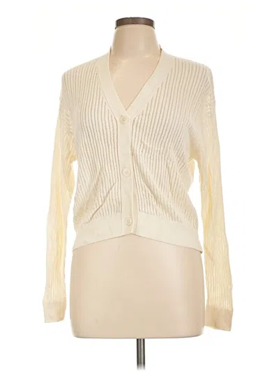 Pre-owned Uniqlo Cardigan Sweater In Ivory