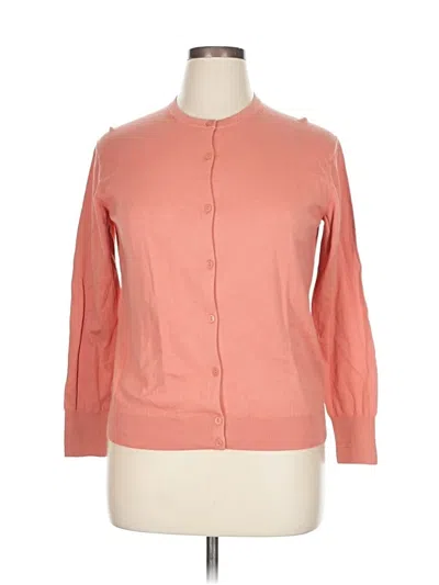 Pre-owned Uniqlo Cardigan Sweater In Orange