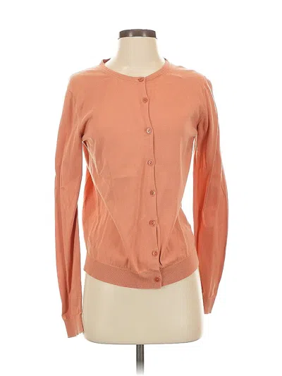 Pre-owned Uniqlo Cardigan Sweater In Orange
