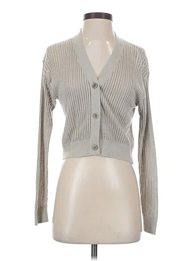 Pre-owned Uniqlo Cardigan Sweater In Silver