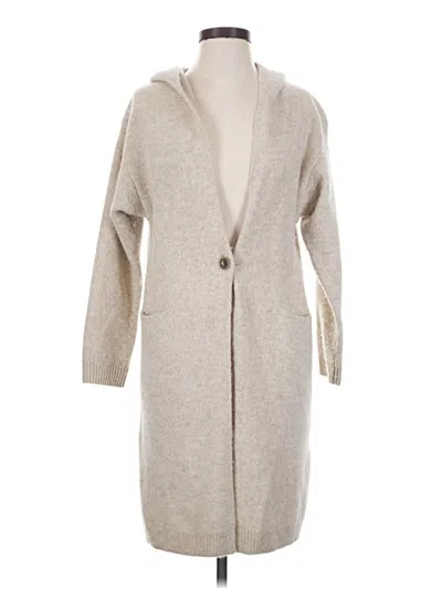 Pre-owned Uniqlo Cardigan Sweater In Tan