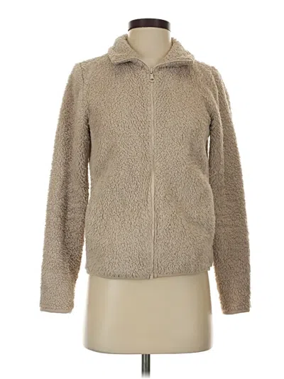 Pre-owned Uniqlo Cardigan Sweater In Tan