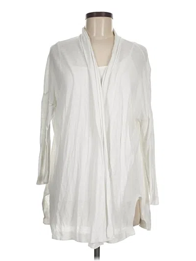 Pre-owned Uniqlo Cardigan Sweater In White