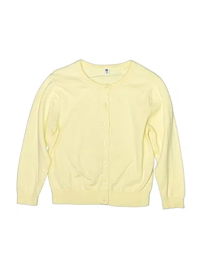 Pre-owned Uniqlo Kids' Cardigan Sweater In Yellow