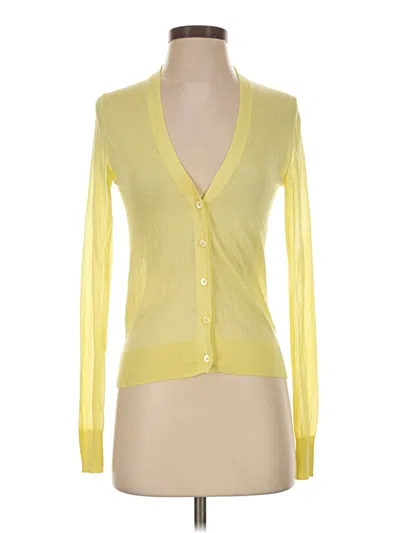 Pre-owned Uniqlo Cardigan Sweater In Yellow