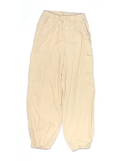 Pre-owned Uniqlo Kids' Cargo Pants In Ivory