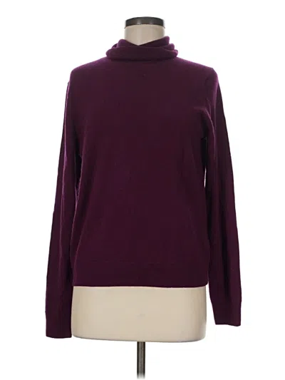 Pre-owned Uniqlo Cashmere Pullover Sweater In Burgundy