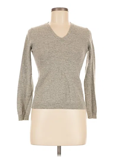 Pre-owned Uniqlo Cashmere Pullover Sweater In Gray