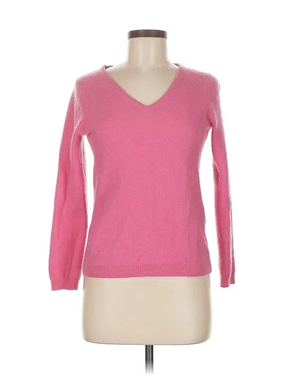 Pre-owned Uniqlo Cashmere Pullover Sweater In Pink