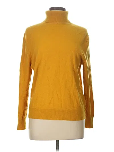 Pre-owned Uniqlo Cashmere Pullover Sweater In Yellow