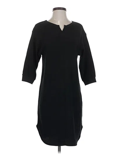 Pre-owned Uniqlo Casual Dress In Black
