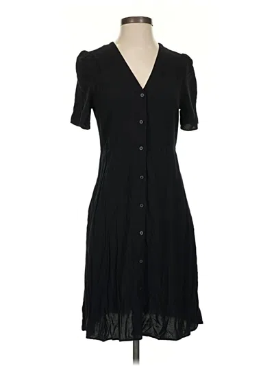 Pre-owned Uniqlo Casual Dress In Black
