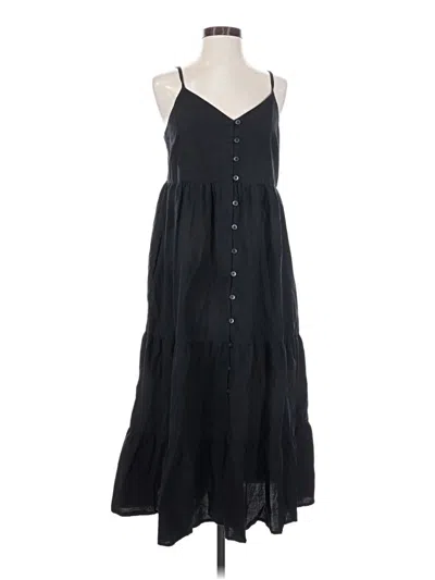 Pre-owned Uniqlo Casual Dress In Black