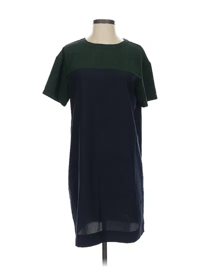 Pre-owned Uniqlo Casual Dress In Blue