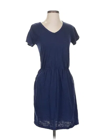 Pre-owned Uniqlo Casual Dress In Blue