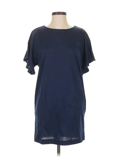 Pre-owned Uniqlo Casual Dress In Blue