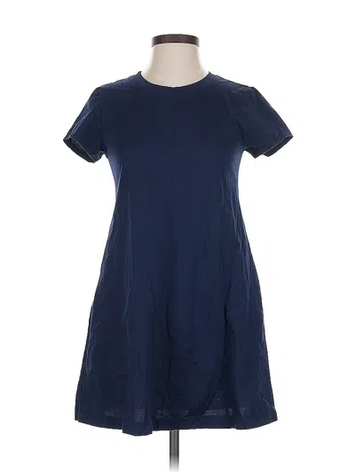 Pre-owned Uniqlo Casual Dress In Blue