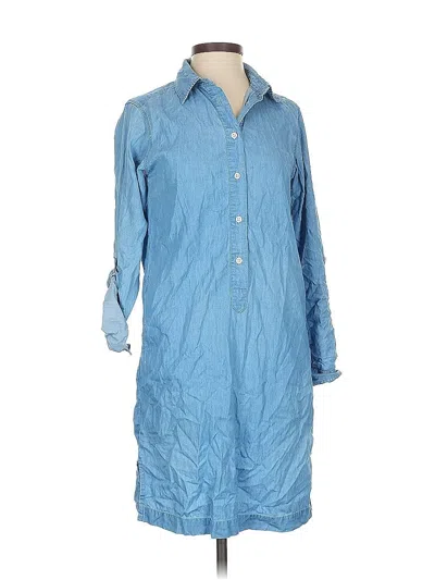 Pre-owned Uniqlo Casual Dress In Blue