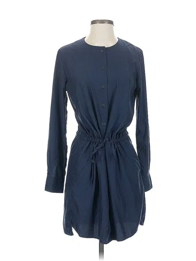 Pre-owned Uniqlo Casual Dress In Blue