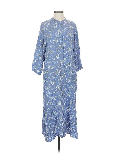 Pre-owned Uniqlo Casual Dress In Blue