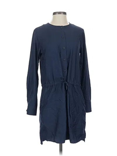 Pre-owned Uniqlo Casual Dress In Blue