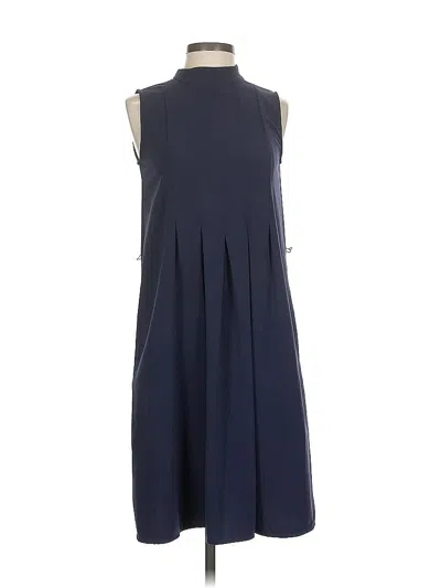 Pre-owned Uniqlo Casual Dress In Blue