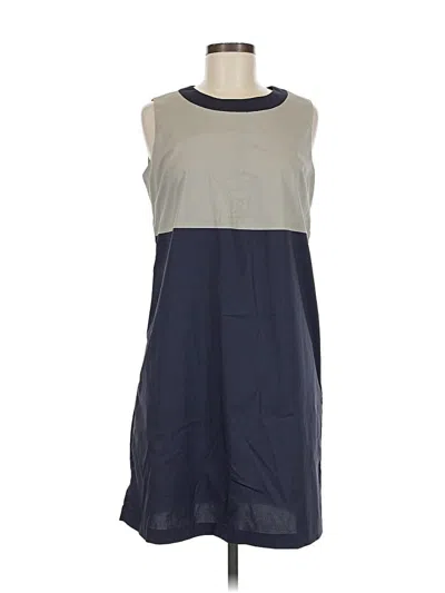 Pre-owned Uniqlo Casual Dress In Blue