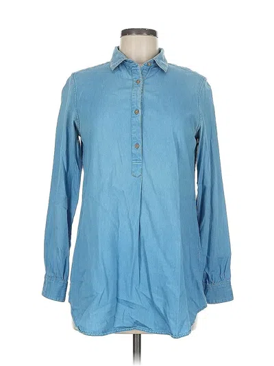 Pre-owned Uniqlo Casual Dress In Blue