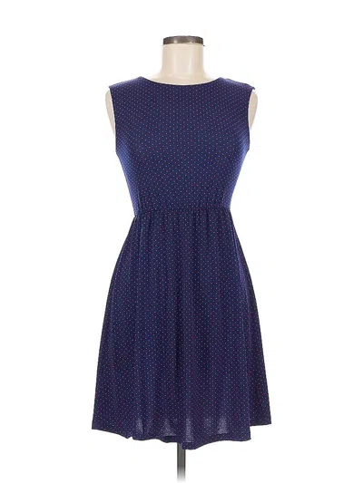 Pre-owned Uniqlo Casual Dress In Blue