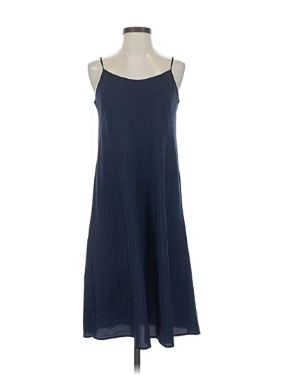 Pre-owned Uniqlo Casual Dress In Blue