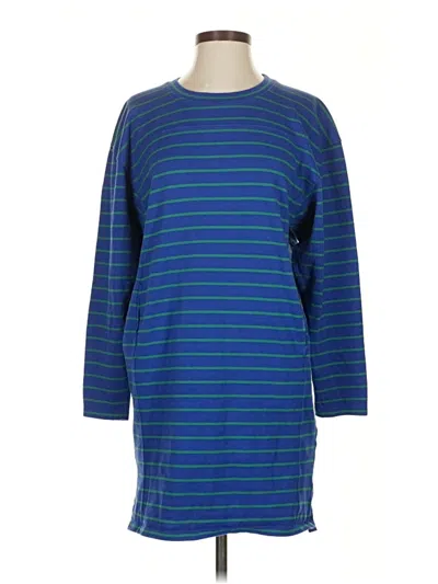 Pre-owned Uniqlo Casual Dress In Blue