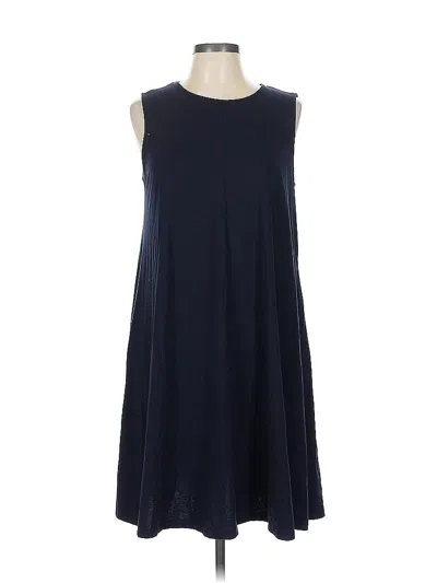 Pre-owned Uniqlo Casual Dress In Blue