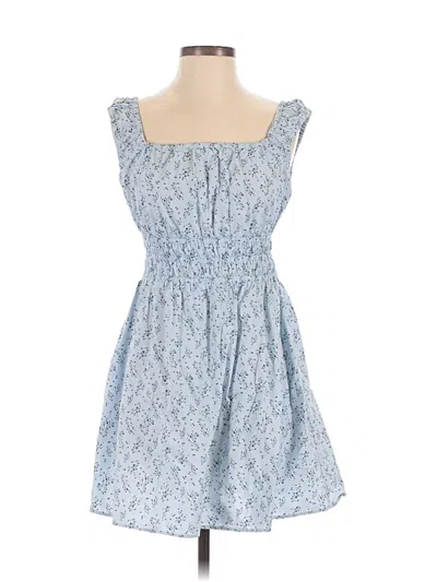 Pre-owned Uniqlo Casual Dress In Blue
