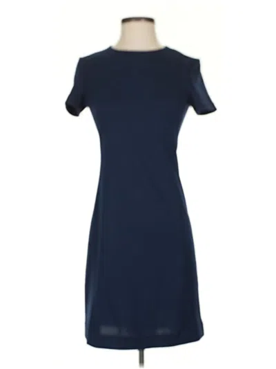 Pre-owned Uniqlo Casual Dress In Blue