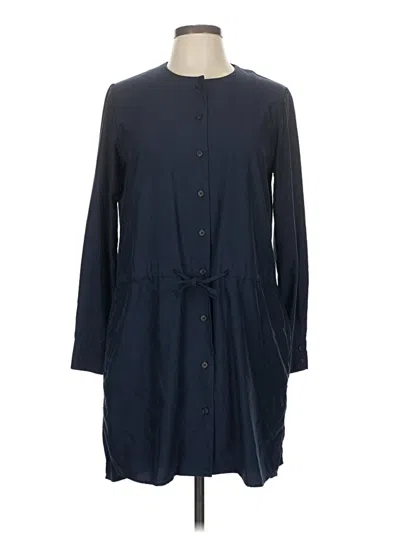 Pre-owned Uniqlo Casual Dress In Blue