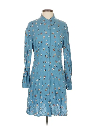 Pre-owned Uniqlo Casual Dress In Blue