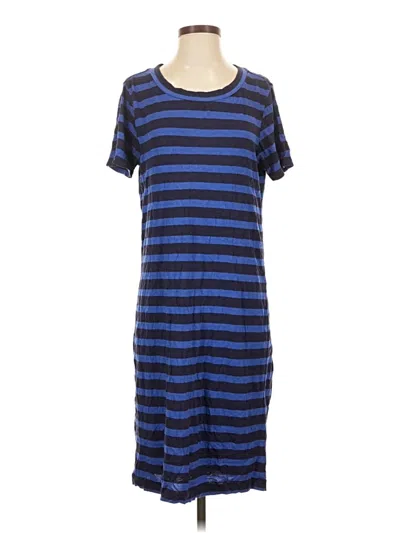 Pre-owned Uniqlo Casual Dress In Blue