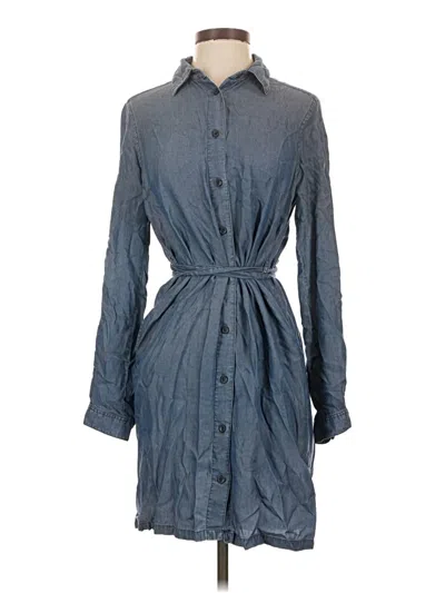 Pre-owned Uniqlo Casual Dress In Blue