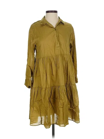Pre-owned Uniqlo Casual Dress In Brown