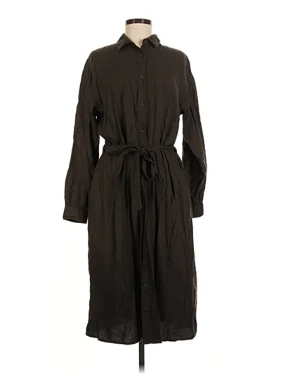 Pre-owned Uniqlo Casual Dress In Brown
