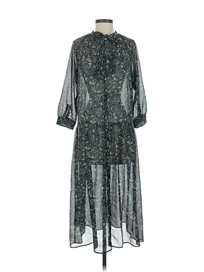 Pre-owned Uniqlo Casual Dress In Gray