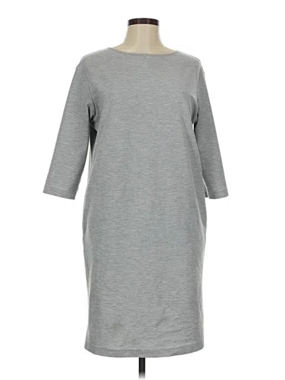 Pre-owned Uniqlo Casual Dress In Gray