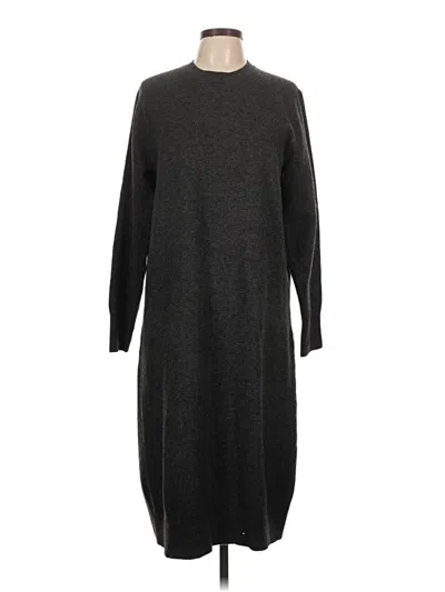Pre-owned Uniqlo Casual Dress In Gray