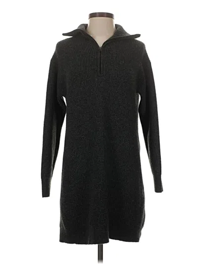 Pre-owned Uniqlo Casual Dress In Gray