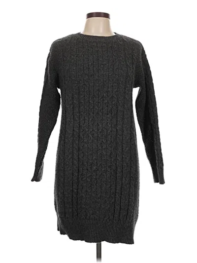 Pre-owned Uniqlo Casual Dress In Gray