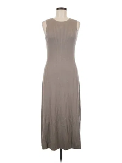 Pre-owned Uniqlo Casual Dress In Gray