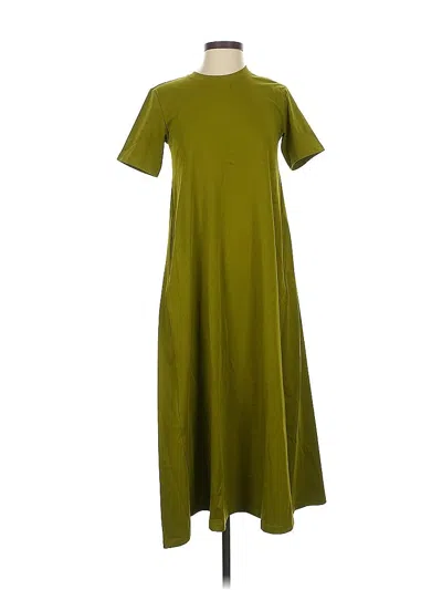 Pre-owned Uniqlo Casual Dress In Green