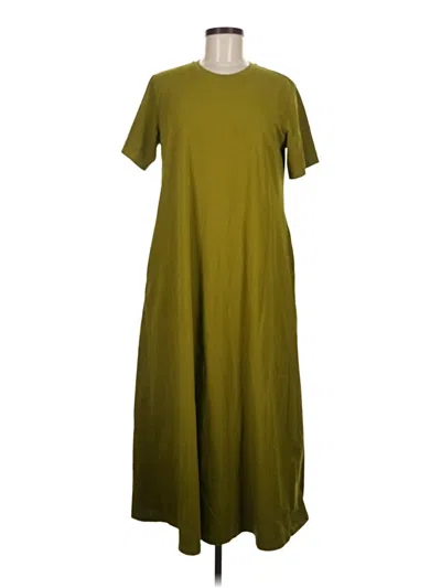 Pre-owned Uniqlo Casual Dress In Green